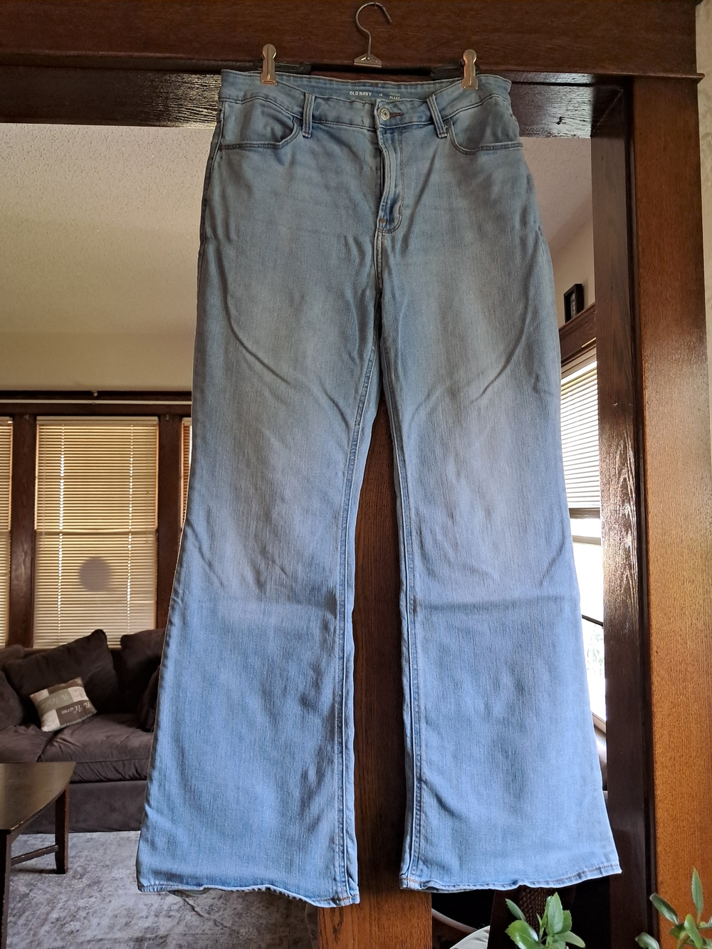 Old Navy Light Blue High-Rise Flare Jeans